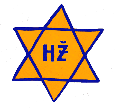 gold star. Gold Star of David outlined in