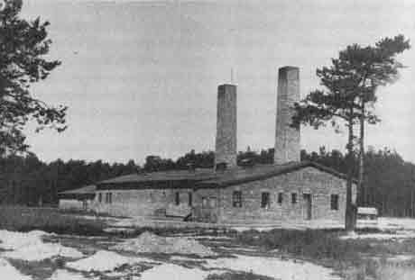 gas chambers of holocaust. The gas chambers are located