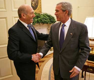 Bush, Olmert