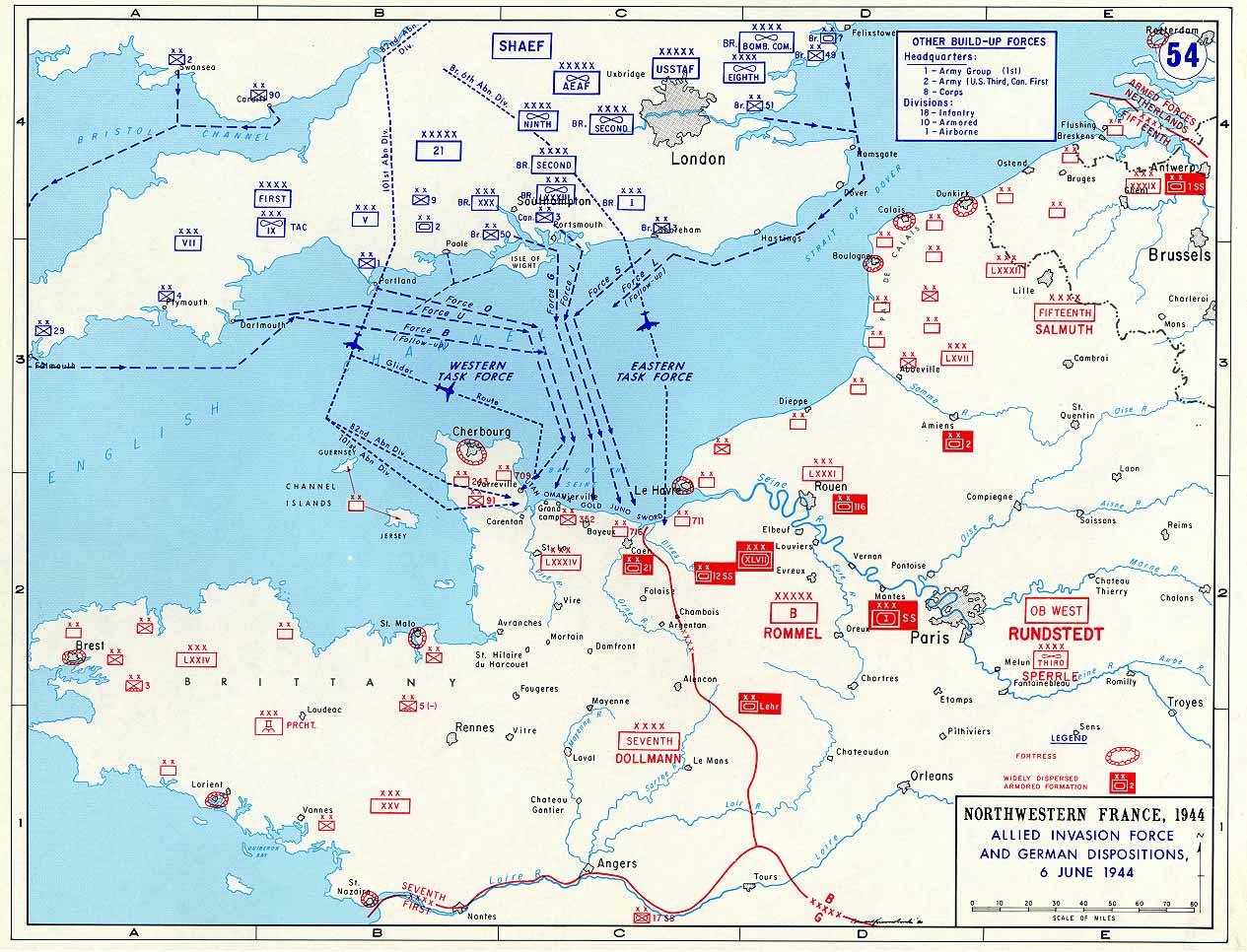 Resultado de imagen de map normandy landing