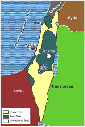 map of jordan and surrounding countries