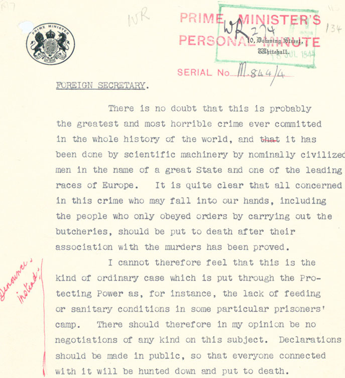 Churchill Letter