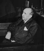 Hjalmar Schacht in his office in the Reichsbank. He was Minister