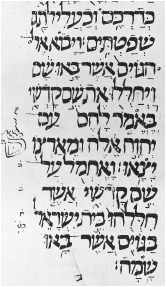 Figure 23. Sephardic square script ninthtenth century C.E.