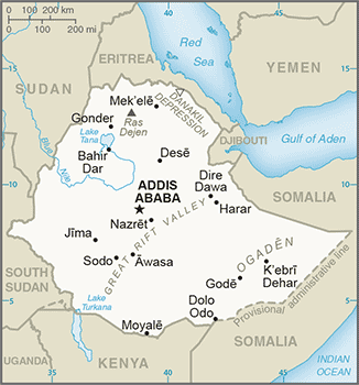 Ethiopia map