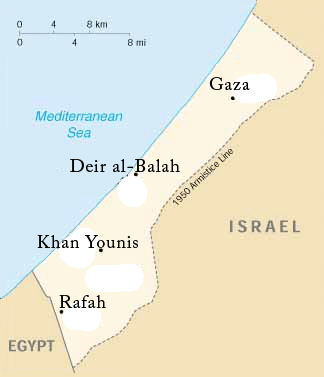 Map of Gaza