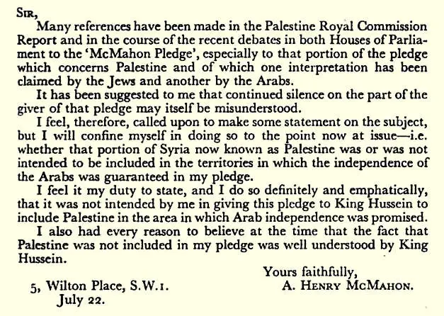 MacMahon Letter