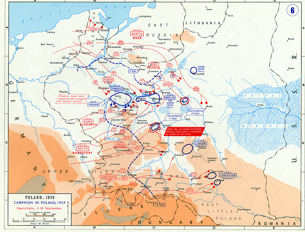 September 1939 Germany Invades Poland Chart