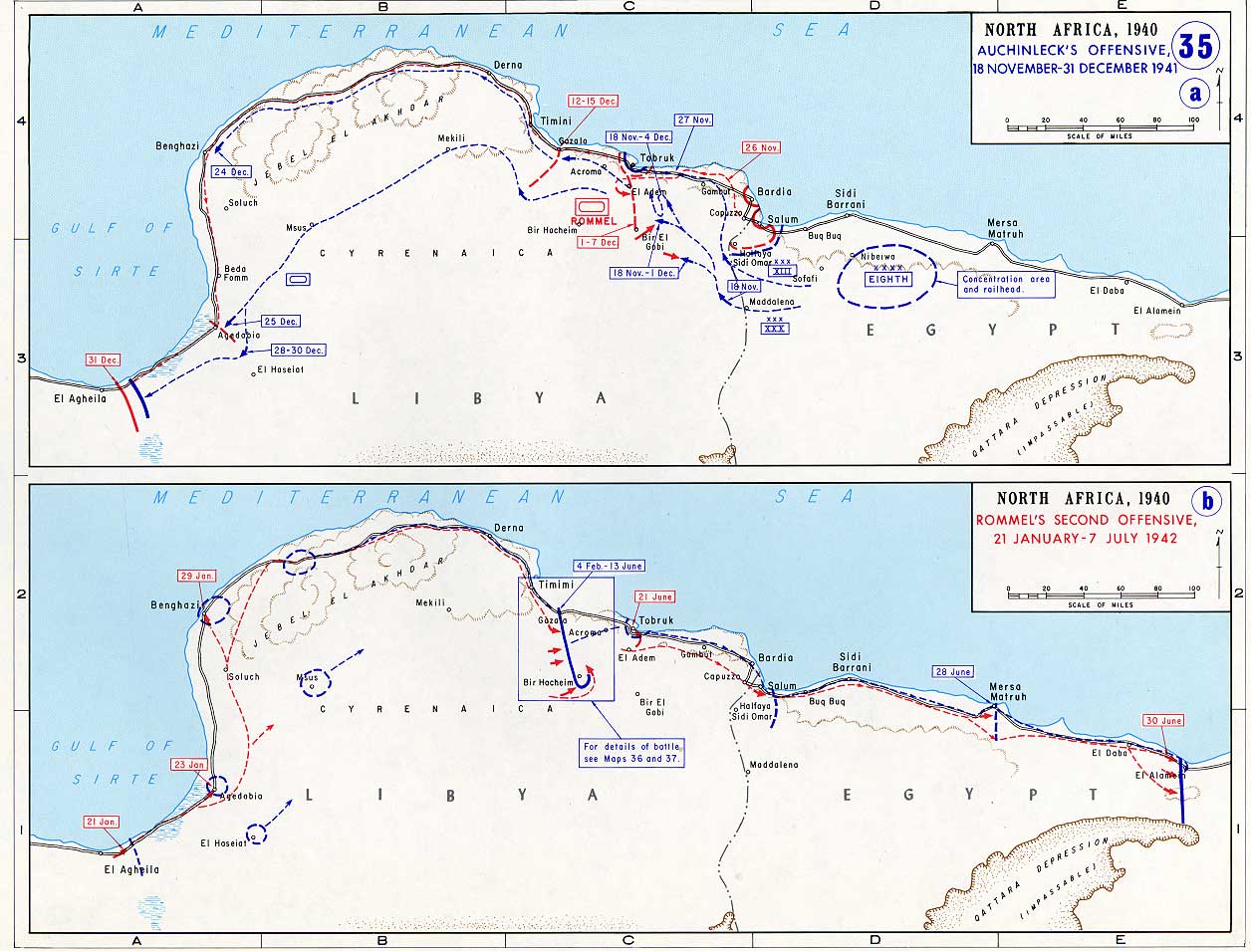 Wwii Africa Campaign Map