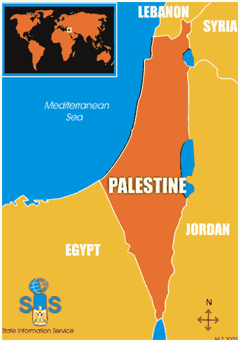 Palestine map of Historical Map