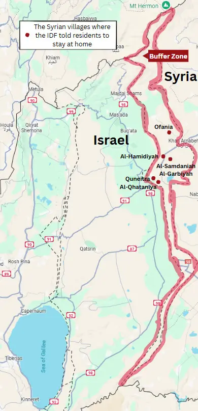 Syrian Buffer Zone map