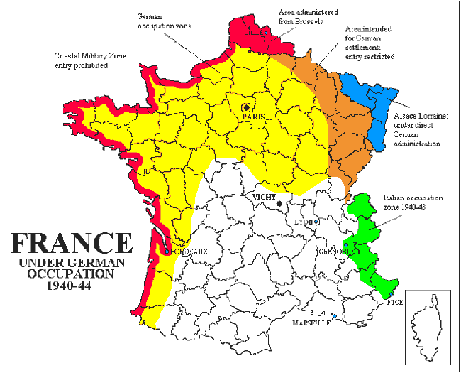 vichy france map