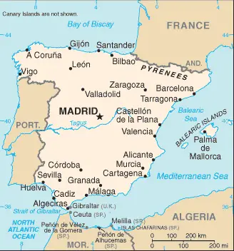 Spain map