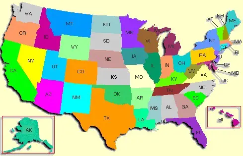 Map of USA