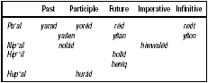 Table: Hebrew Grammar 3